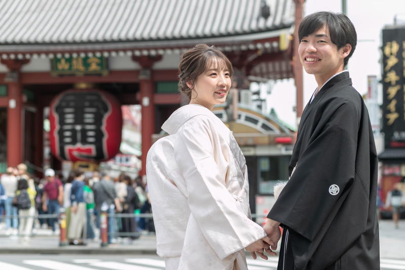 浅草にて撮影スタート♪