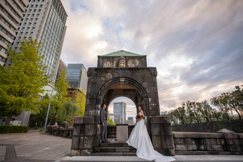 ピンク色の空でこの日だけの撮影♡