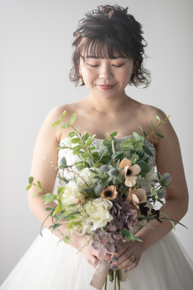 ブーケを持って♡