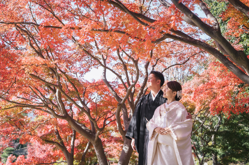 紅葉を眺めながら♪