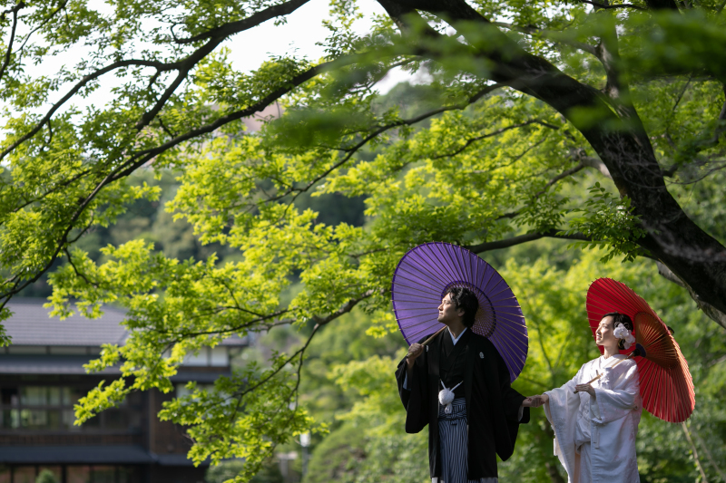 番傘を使って、、