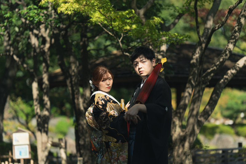 黒の色打ち掛けでこだわりのお写真☆