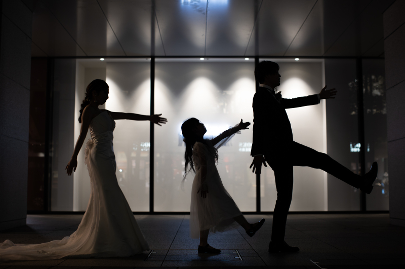 おふたりのお子様もご一緒に、ファミリーフォト撮影♪