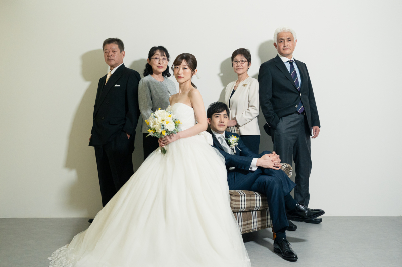 ご両親とのご家族写真も、もちろん無料でお撮りします