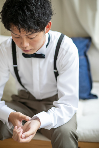 新郎ヘアメイク