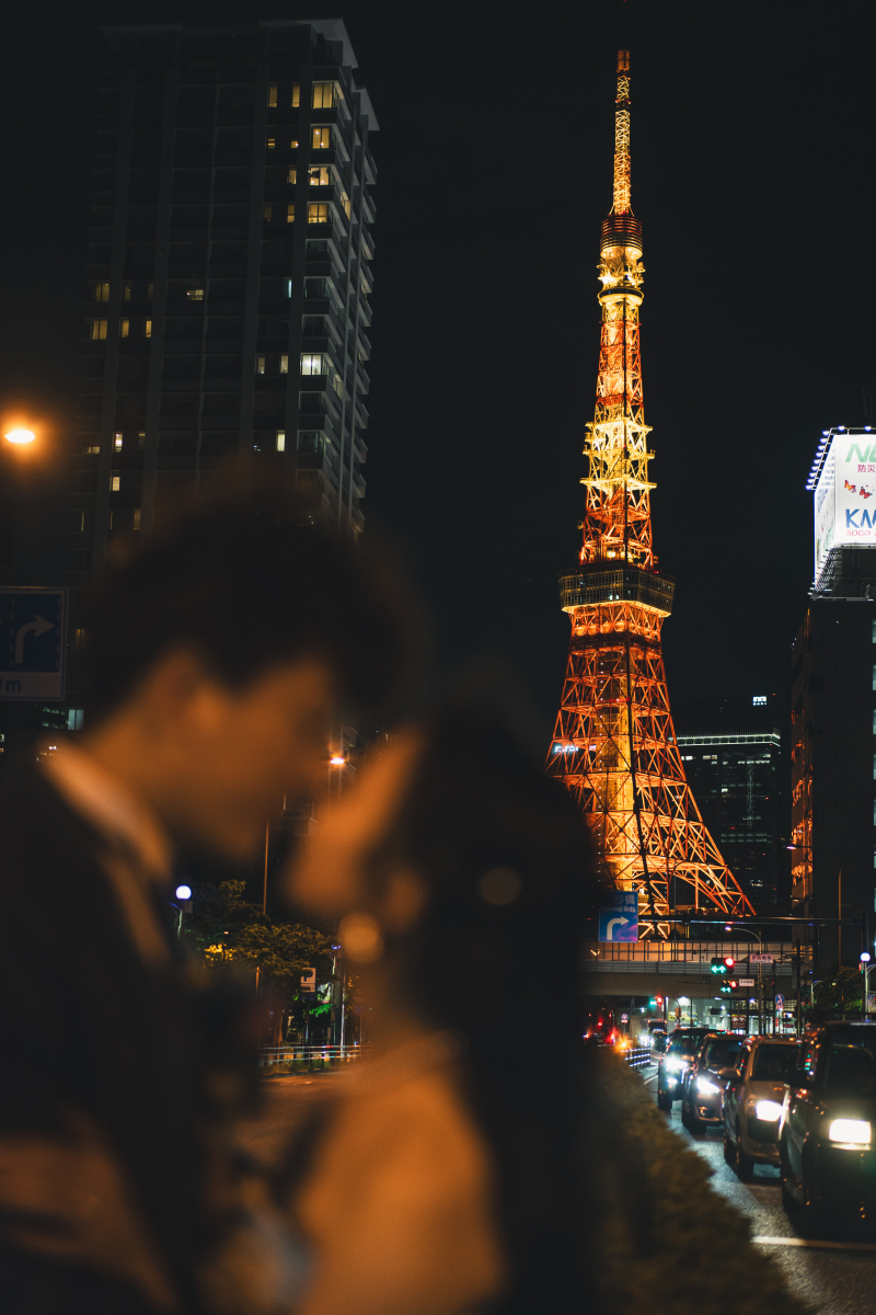 【60日前】東京駅＆丸の内＋東京タワー｜スタジオ撮影＆２着目ドレス無料｜美肌・痩身補正全データレタッチ《土日追加料金無料》