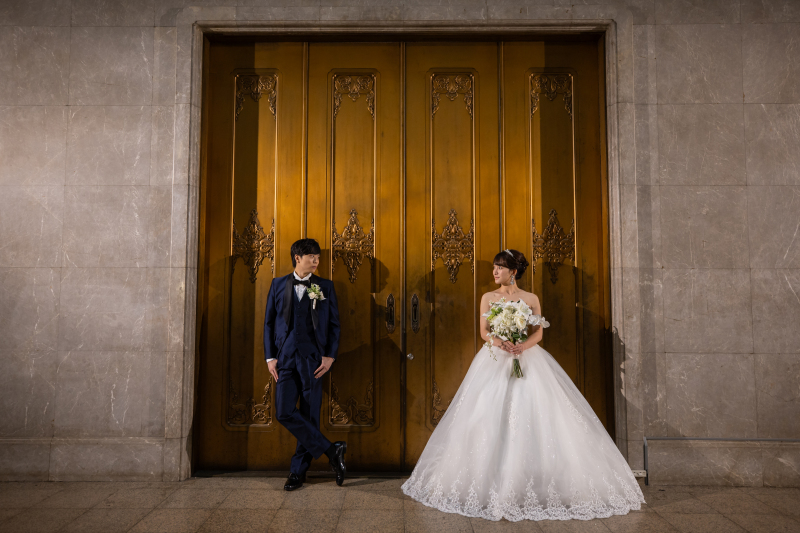 【美肌痩身補正(全データ)付！】東京国立博物館｜気品あふれる東京国立博物館でのウェディングフォト♪＜土日料金無料＞