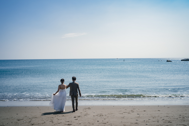 【選べる豪華特典付き】湘南ビーチ＆サンセット｜今なら最大8万円OFF♪2着目ドレス無料＆土日追加料金無料｜