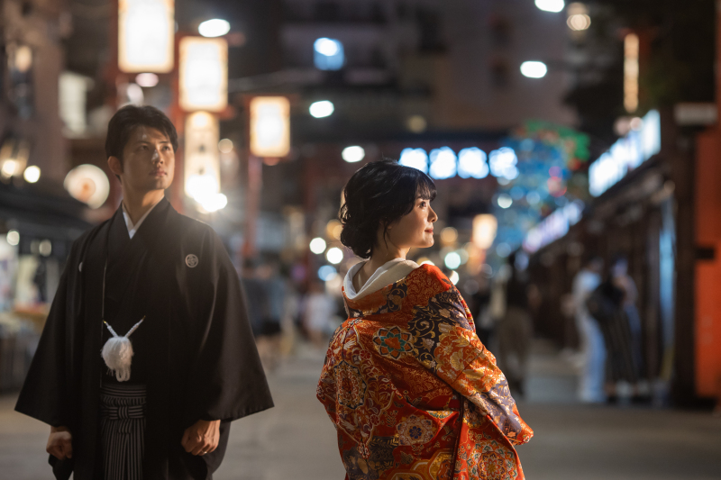 【選べる豪華特典付き】浅草ロケフォト｜白無垢も色打掛着れちゃう和装堪能プラン《土日追加料金無料》