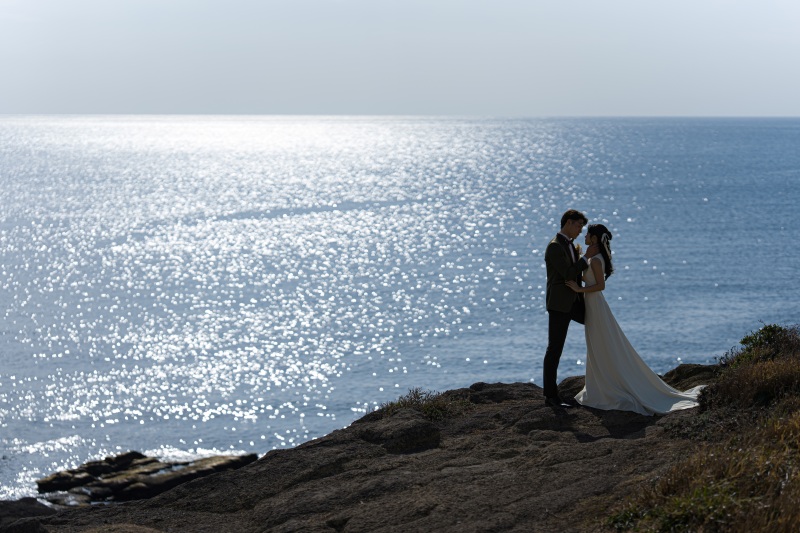 【選べる人気オプション付】城ヶ島or黒崎の鼻ロケフォト｜メイク+衣裳+ブーケ+全データ｜雨天保証付《土日追加料金無料》