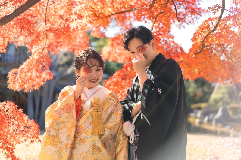 【11/30限定！】紅葉 和装(庭園)＆洋装東京駅3ロケーション｜2着目着物無料＆特典スタジオ撮影《土日追加料金無料》
