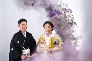 一面のお花に囲まれて…