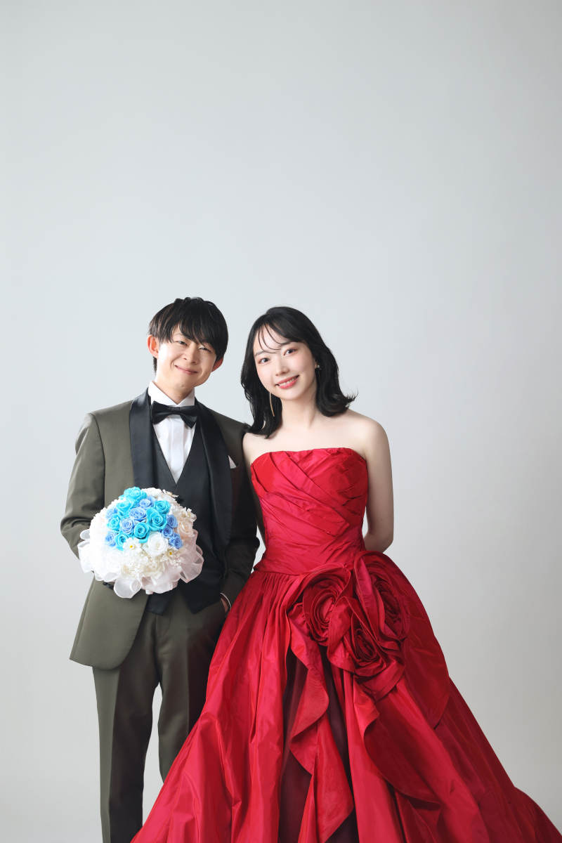 白×カラードレス