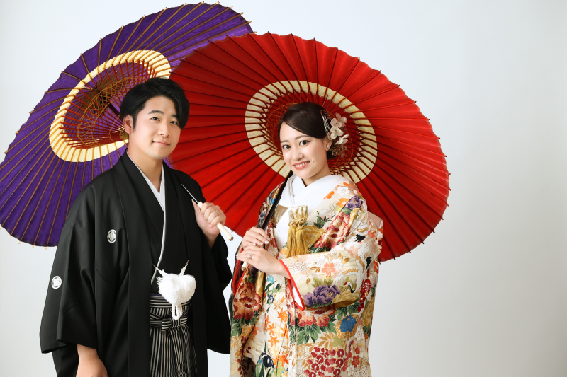 和装王道の和傘カット♪