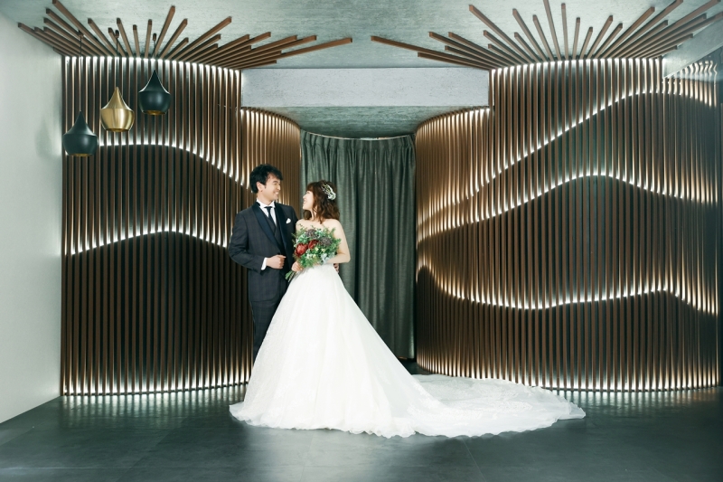 シックなシーンでもおふたりらしく、、、