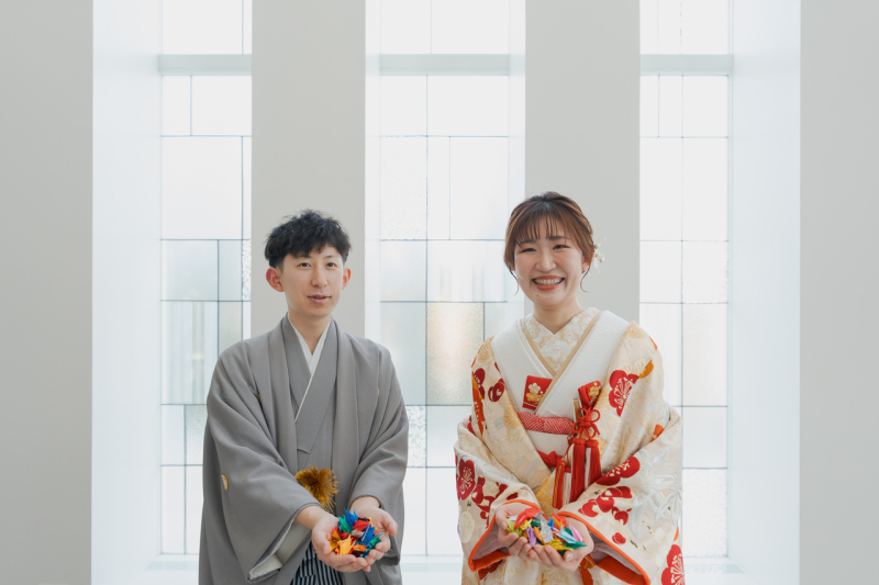 折り鶴シャワー、準備OK！