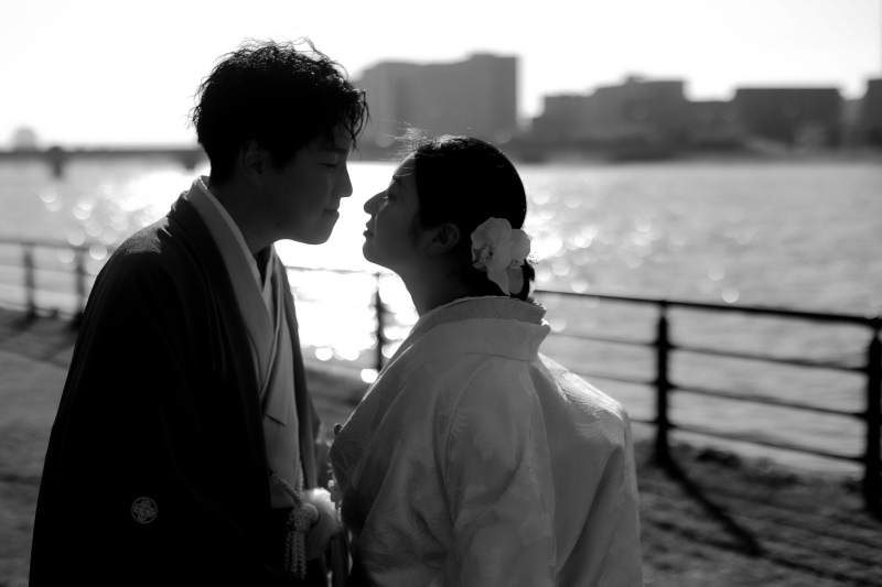 モノクロで雰囲気を変えて…