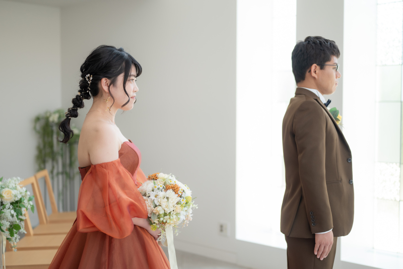 新郎様の後ろから・・・