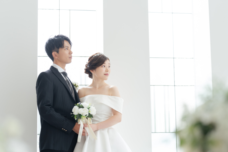 真っ白なチャペルで