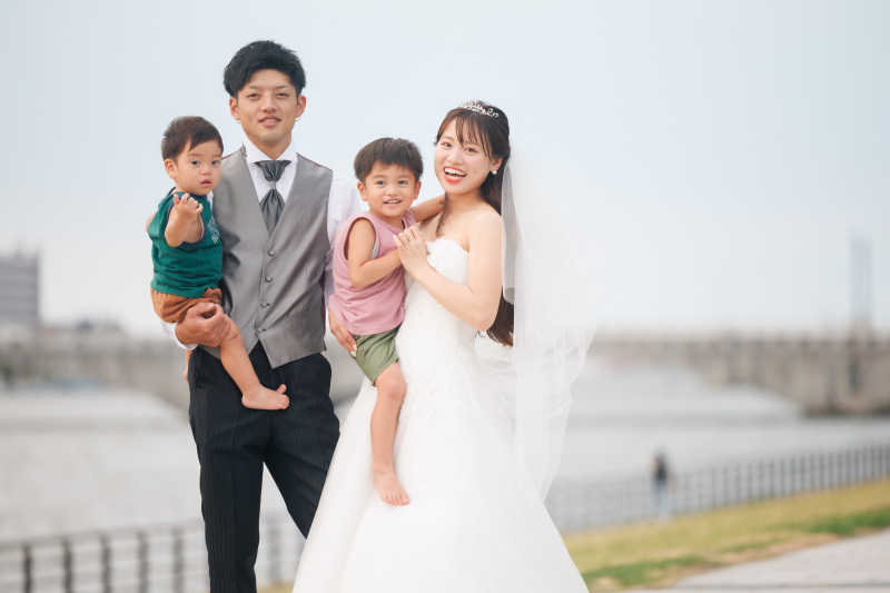 ご家族と一緒にお外で撮影☆