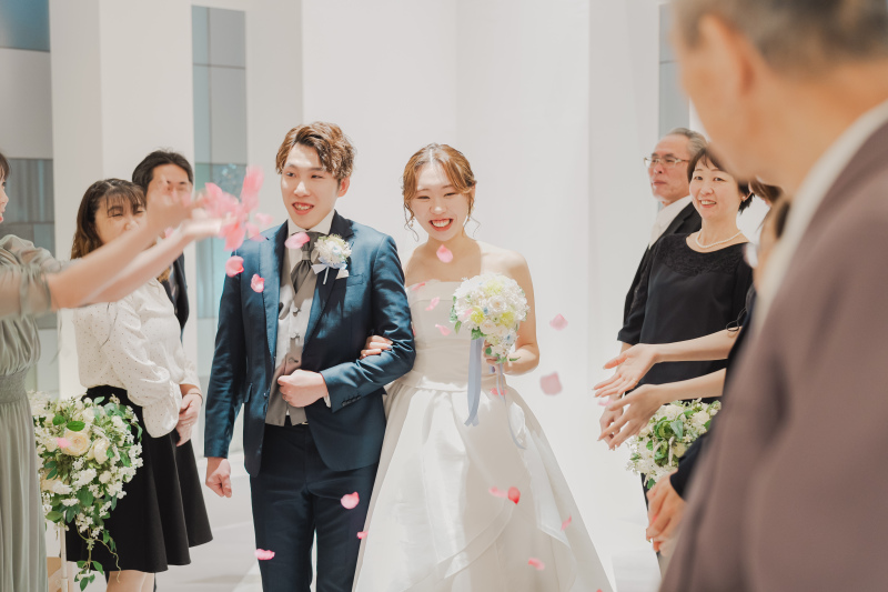 ご家族からもフラワーシャワー！！