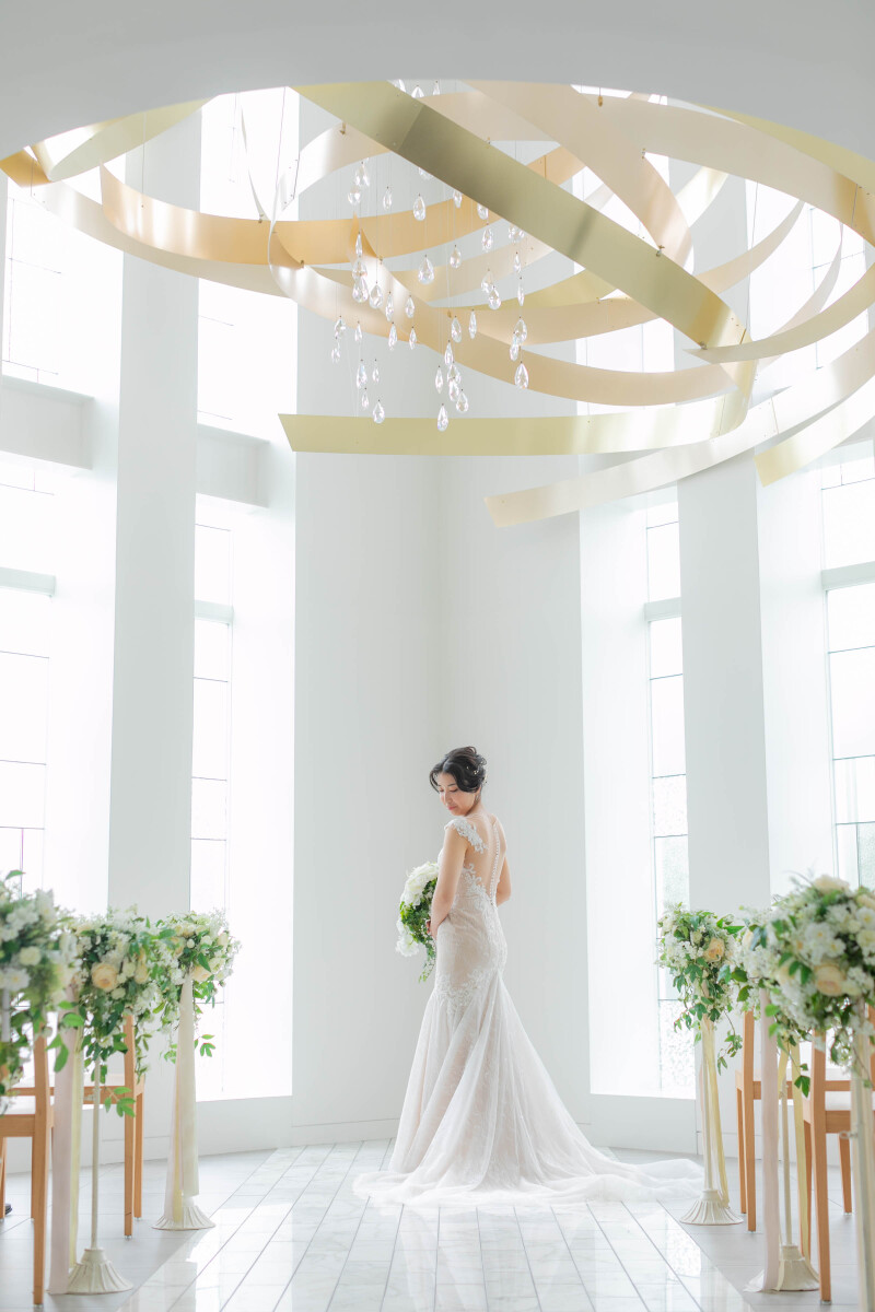 ウェディングドレスにチェンジして…