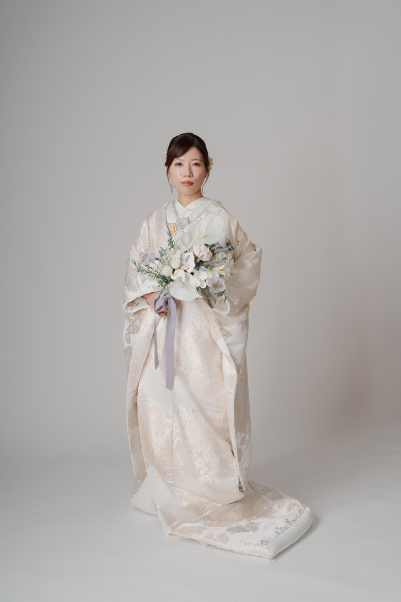 最後はスタジオで和装