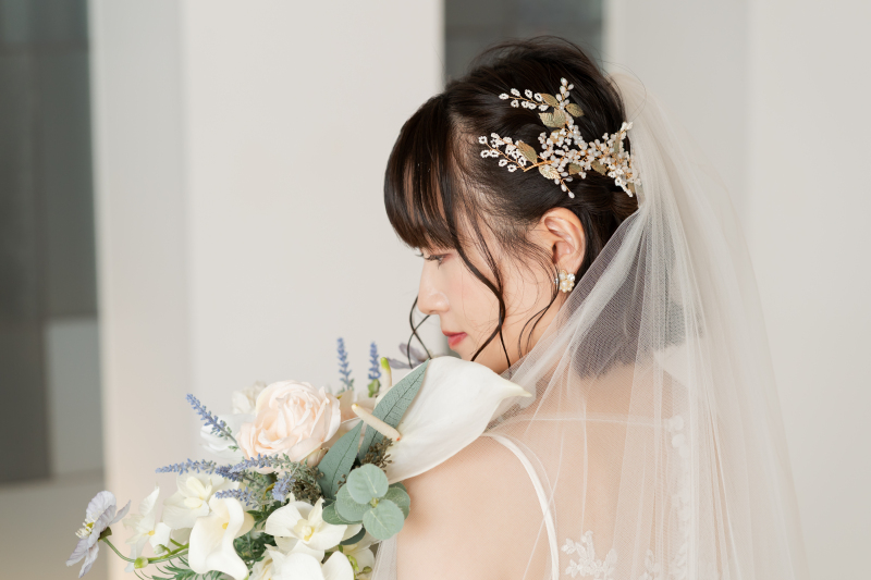 髪飾りにもご注目