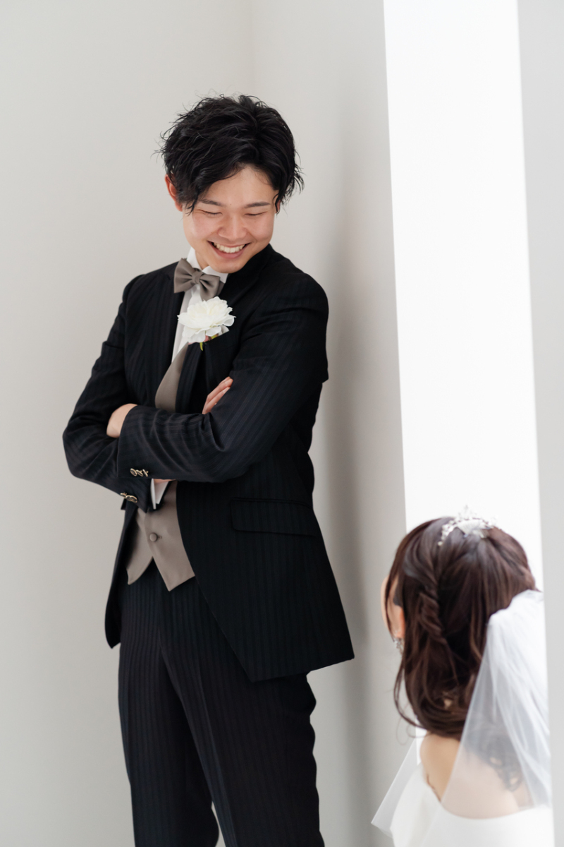 新郎様も嬉しそう♪お2人だけの時間ですね！