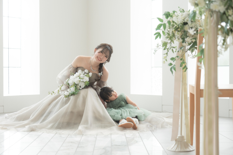 ママと二人で～！