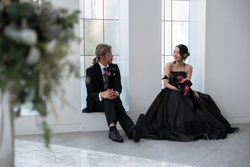 お２人で仲良くお話しながらご撮影