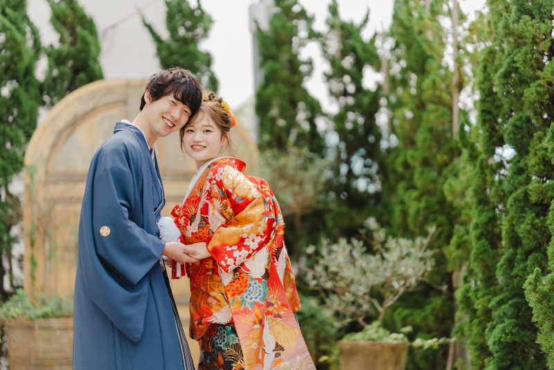 和装で楽しく撮影中！！