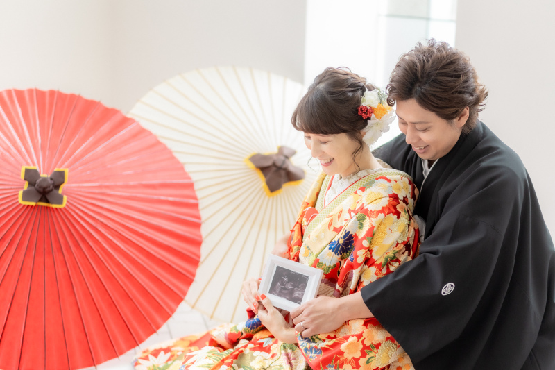 エコー写真を持ちながら・・・