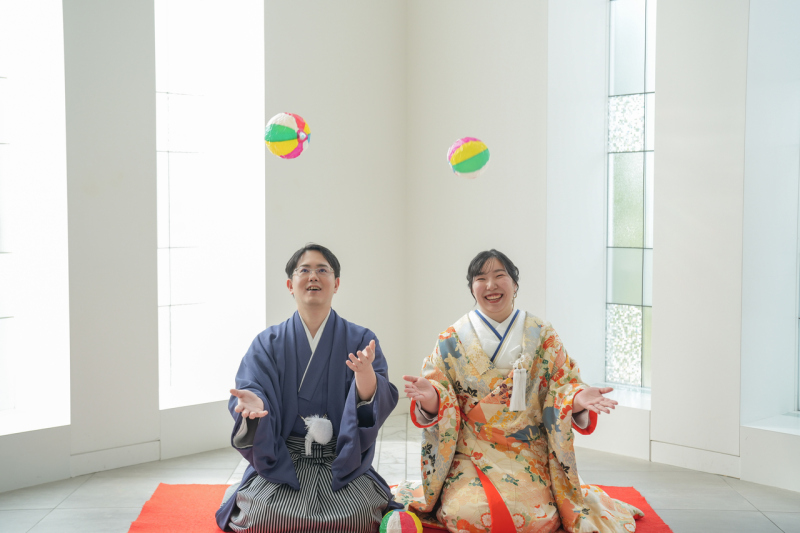 はじける笑顔と紙風船☆