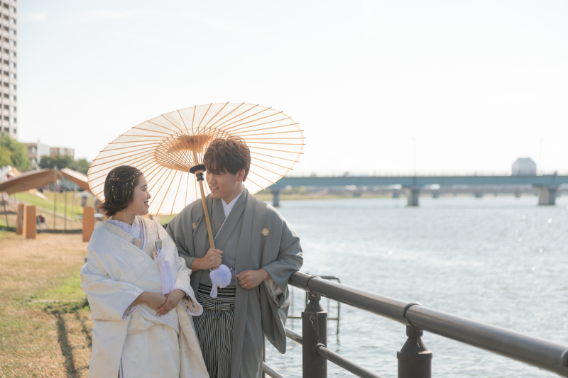 ニコニコ、向かい合って^^