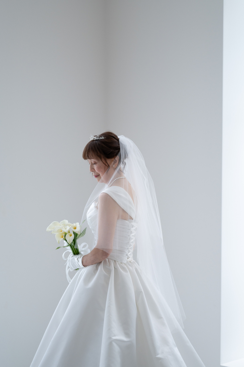 清らかで女性らしい新婦様