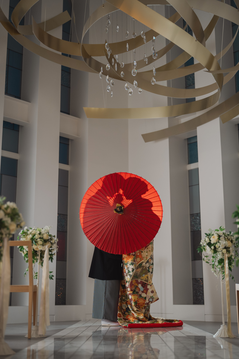 番傘を使って！