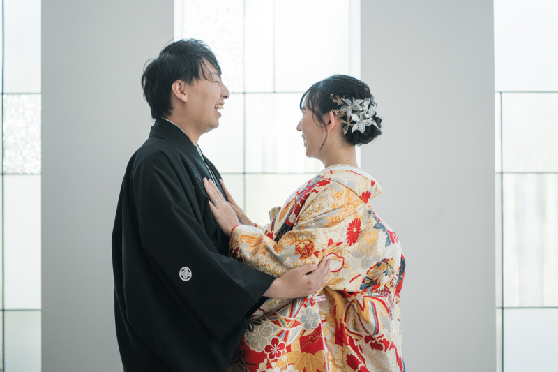 向かい合って・・・