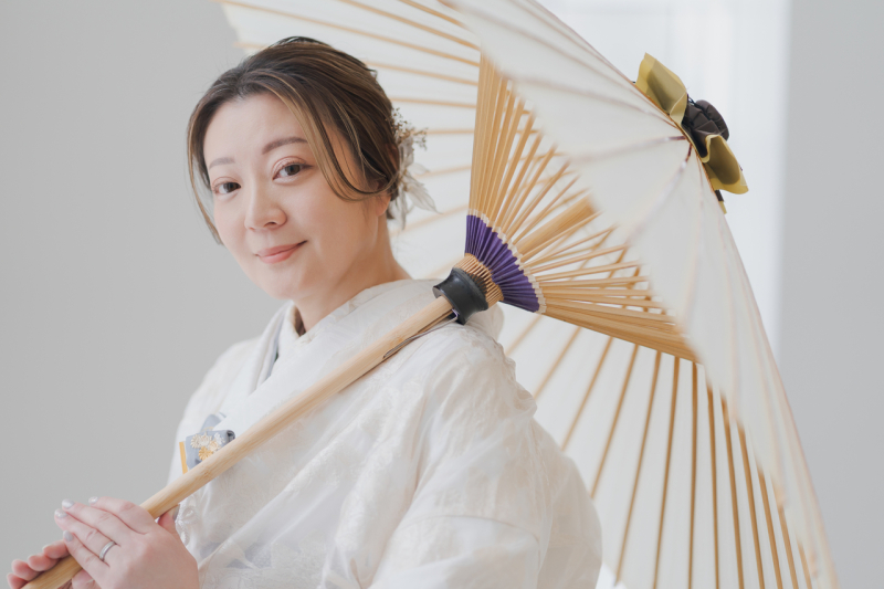 透明感溢れる白無垢で・・・