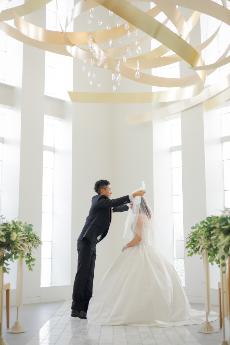 ベールアップの撮影も!