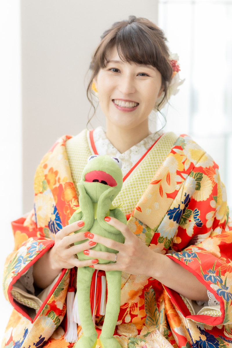 大好きなカエルさんと一緒に♬