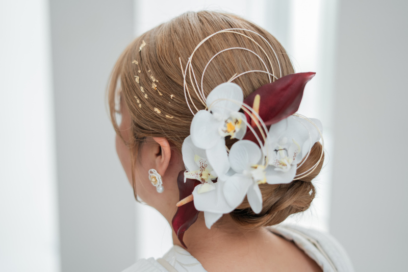 綿帽子の中はこんなにオシャレなヘアスタイル！