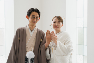 白無垢でおひろめフォト