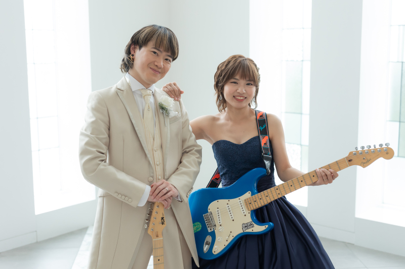 ギターと一緒に
