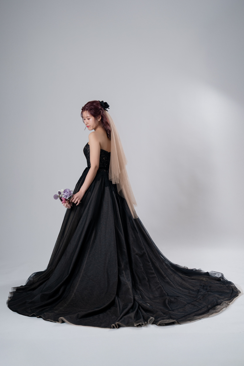 カラーベールを使用しました！