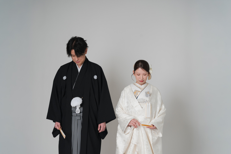 真っ白な背景で