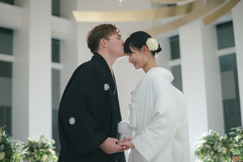 お二人の距離感がとても自然で素敵です