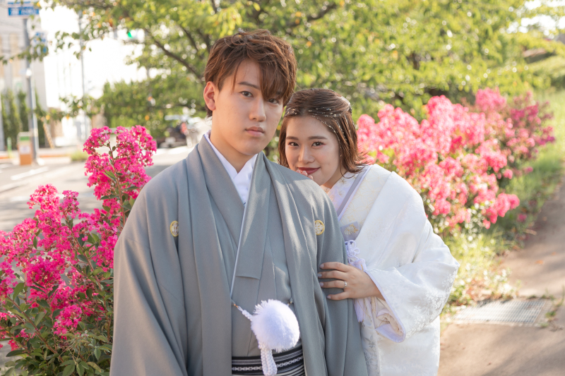 新婦様の表情がかわいい!