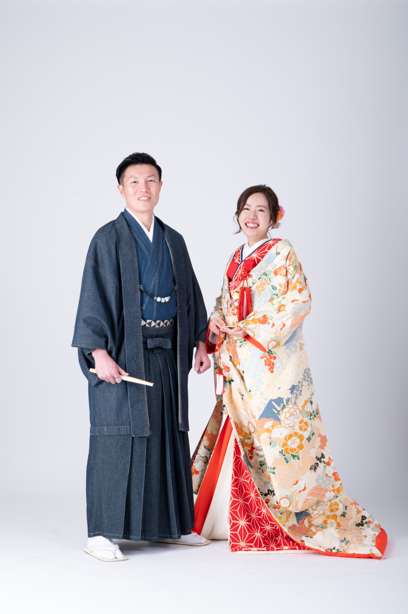 カジュアルでシックな和装衣装