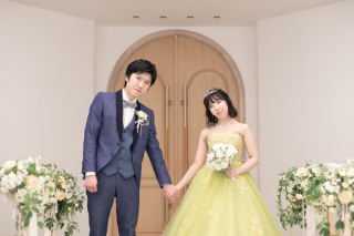 小さな結婚式 新潟店_チャペルⅡ（洋装カラードレス）